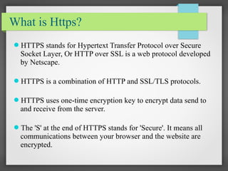 Https presentation | PPT | Free Download