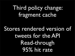 Improving Running Components at Twitter