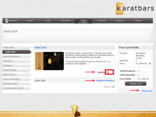 Predstavitev produktov Karatbars International GmbH  = SLOVENIA