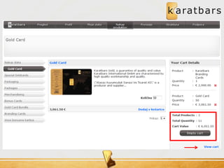 Predstavitev produktov Karatbars International GmbH  = SLOVENIA