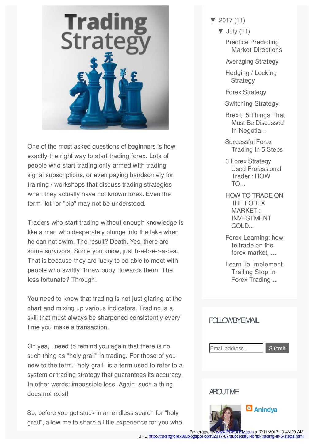 Successful Forex Trading In 5 Steps
