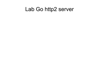Lab Go http2 server
 
