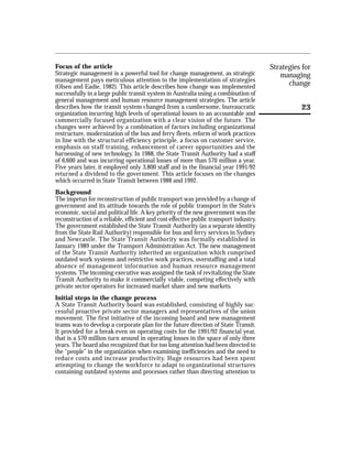 successful strategies for managing change | PDF