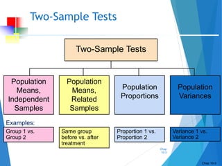 Hypothesis Test _Two-sample t-test, Z-test, Proportion Z-test | PPTX