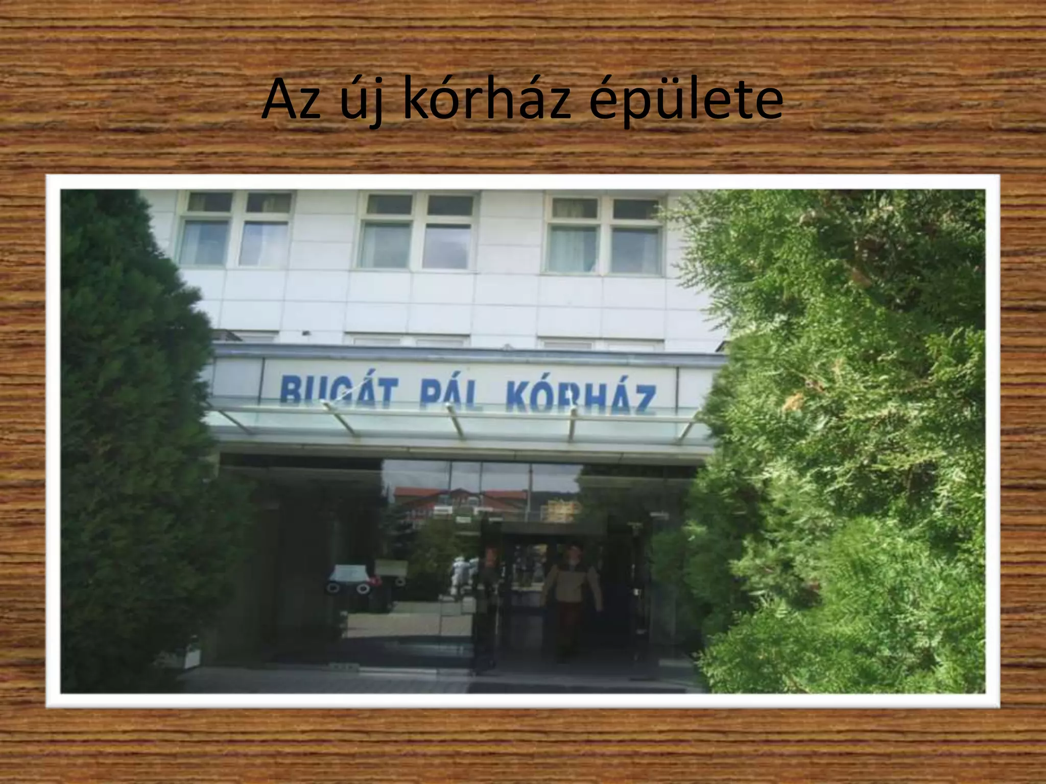 Az új kórház épülete

 