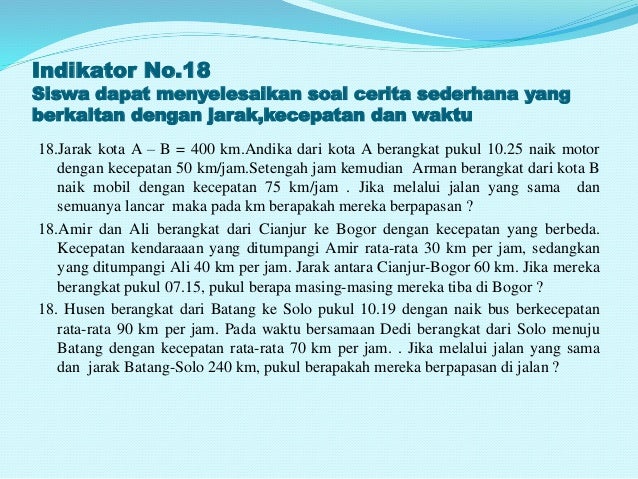 Membahas Soal Cerita Yang Terdapat Pada Soal Ujian
