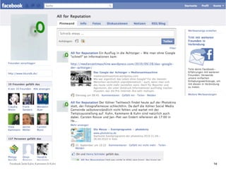 Facebook Seite Kuhn, Kammann & Kuhn   16
 