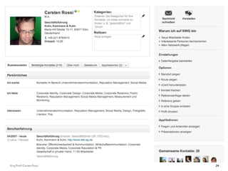 Xing Profil Carsten Rossi   24
 