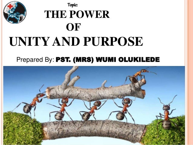 HTWM Retreat 2016 The Power of Unity and Purpose by Pst Mrs Wumi Oluk…