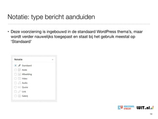 WordPress - deel 2
2. uitgelichte afbeelding
14
 