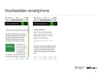 Voorbeelden smartphone
17
 