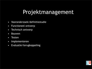 HU tweede avond crossmedia