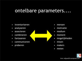 HU tweede avond crossmedia