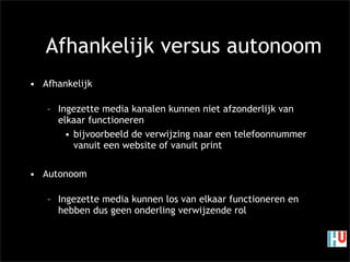 HU tweede avond crossmedia