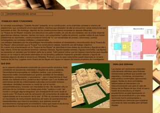 3ÌINTERPRETACION DEL SITUDPOSIBLES USOS Y FUNCIONES: El complejo arqueológico "Caballo Muerto" presenta, en su construcción, ocho pirámides cortadas a manera de plataformas, que constituirán el principal edificio; mientras que alrededor de ella se encuentran varias estructuras que asociadas al sitio. Sin embargo, algunas de las construcciones fueron ocupadas en épocas diferentes.La "Huaca de los Reyes" muestra una estructura con patio hundido, en uno de sus costados, aún se podía observar gigantescas cabezas macizas, hechas con barro, que presentaban huellas de pintura), quedan restos de que fueran; plataformas en desniveles, construcciones en forma de "U" con escalinatas de acceso, columnatas, cuartos rectangulares con entradas múltiples y unipersonales.Los trabajos realizados por los arqueólogos mencionados revelaron el remodelado y reconstrucción de la "Huaca de los Reyes"; ellos postulan que la "huaca" fue construida en etapas, haciendo uso del trabajo colectivo.En cuanto a la ornamentación en la "Huaca de los Reyes" se describieron tres clases de esculturas y figuras en alto y bajo relieve. Entre las esculturas tenemos: cabezas macizas, figuras bípedas erectas y figuras zoomorfas. Las figuras se presentan en paneles que formaban parte de la pared. Todo parece indicar que los lugares importantes para aquella época, en su mayoría estuvieran adornados en los templos y palacios mostrando grandes cabezas y figuras de deidades algunos de ellos lo tenemos en (Moxeke, Punkuri); una de esas costumbres quedó plasmada en el barro hasta el día de hoy. Lugares como Huaca de los Reyes aún siguen en espera de futuros proyectos de investigación.QUE ERA: PARA QUE SERVIAN: es un sistema culturalmente construido de comunicación simbólica. Está constituido de secuencias ordenadas y dirigidas de actos y palabras, frecuentemente expresadas en múltiples medios, cuyo contenido y disposición están caracterizados por grados variables de formalidad, estereotipos, condensación y redundancia ”, pero si describimos al ritual desde una realidad andina, podemos decir también que “Los rituales son ceremonias donde las colectividades culturales (comunidad humana-naturaleza- deidades) renuevan su modo de vivir el mundo, comprometiéndose y viviendo con intensidad el mito. No resultan sólo en ofrendas de los hombres a sus dioses para evitar “vuelcos o cutis” del mundo o conjugar alguna desgracia” por consiguiente tal como alude el mismo autor “El ritual es acto de renovación del compromiso de todas las colectividades en la re-creación de la vida”. El Rito se convierte entonces en un mecanismo de comunicación escénica del teatro de acontecimientos trascendentales que marcó la sociedad y que además recreó tal acontecimiento impregnando el simbolismo mítico que hasta el día de hoy está presente en la iconografía mural de Huaca de los Reyes. Las plazas son escenarios espaciales culturalmente definidos para diversas interacciones públicas que pueden ser sagradas y mundanas, procesiones, intercambios comerciales, ejecuciones, juegos, fiestas es decir actividades relacionadas al intercambio y la intercomunicación que para el caso de Huaca de los Reyes de tipo ritual, el que a través de la escultura y el diseño arquitectónico se está expresando un espacio de escenificación y que estas reuniones fueron jerarquizadas u organizadas por personas que ocuparon una serie de roles sociales pero también rituales. 