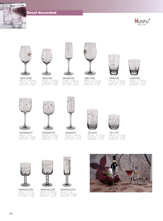 Decal decorated




      US03-3/HQ              US03/HQ               DK460/HQ                AB01/HQ                 LN08/HQ              LN09/HQ
      530 ml - 18 5/8 oz    335 ml - 11 3/4 oz     215 ml - 7 5/8 oz       605 ml - 21 1/4 oz      445 ml - 15 5/8 oz   335 ml - 11 3/4 oz
      h 210 mm - 8 1/4''    h 188 mm -7 3/8''      h 235 mm - 9 1/4''      h 225 mm - 8 7/8''      h 146 mm - 5 3/4''   h 108 mm - 4 1/4''
      Ø 91 mm - 3 5/8''     Ø 79 mm - 3 1/8''      Ø 71 mm - 2 3/4''       Ø 95 mm - 3 3/4''       Ø 81 mm - 3 1/4''    Ø 86 mm - 3 3/8''




      HOG006/HY              HOG007/HY                DK460/HY                 VS10/HY             VS11/HY
     540 ml - 19 oz         395 ml - 13 7/8 oz        215 ml - 7 5/8 oz       555 ml - 19 1/2 oz   345 ml - 12 1/8 oz
     h 220 mm - 8 5/8''     h 200 mm -7 7/8''         h 235 mm - 9 1/4''      h 145 mm - 5 3/4''   h 100 mm - 3 7/8''
     Ø 92 mm - 3 5/8''      Ø 84 mm - 3 1/4''         Ø 71 mm - 2 3/4''       Ø 80 mm - 3 1/8''    Ø 80 mm - 3 1/8''




     WMF052-2/PZ           WMF053-2/PZ           WMF054-2/PZ
     220 ml - 7 3/4 oz     350 ml - 12 3/8 oz    200 ml - 7 oz
     h 165 mm - 6 1/2''    h 181 mm - 7 1/8''    h 212 mm - 8 3/8''
     Ø 73 mm - 2 7/8''     Ø 80 mm - 3 1/8''     Ø 67 mm - 2 5/8''




99
 