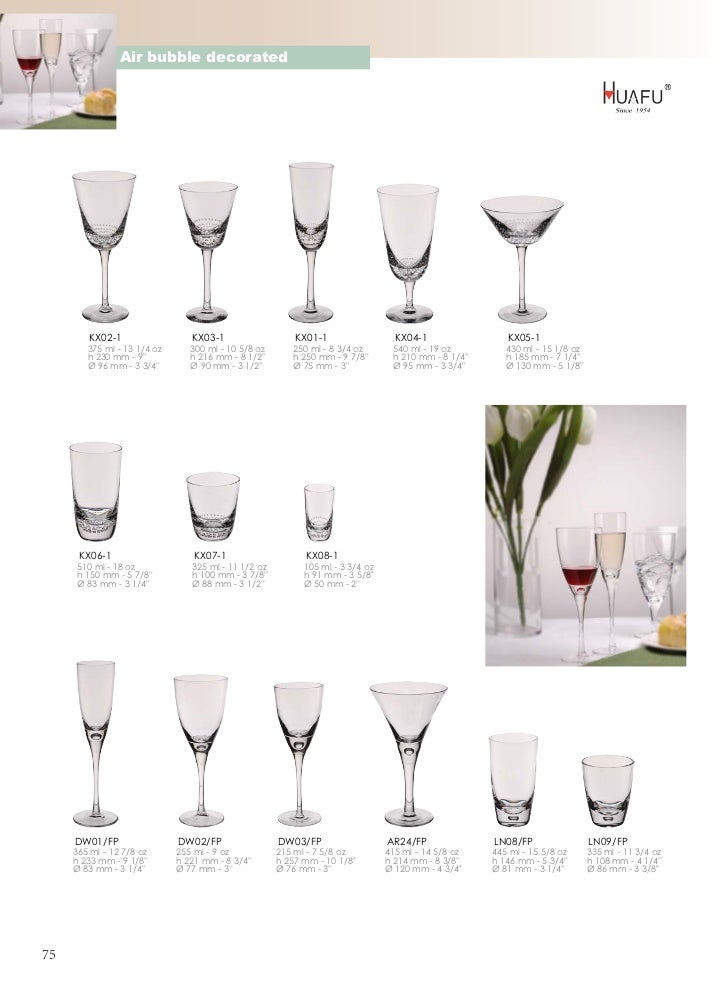 Huafu Glassware Catalog 2009