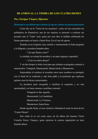 Huandoval la tierra de los cuatro dioses PDF