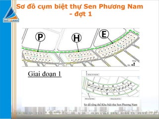 Sơ đồ cụm biệt thự Sen Phương Nam  - đợt 1 