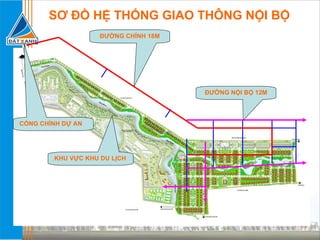SƠ ĐỒ HỆ THỐNG GIAO THÔNG NỘI BỘ ĐƯỜNG CHÍNH 18M ĐƯỜNG NỘI BỘ 12M CỔNG CHÍNH DỰ AN KHU VỰC KHU DU LỊCH 