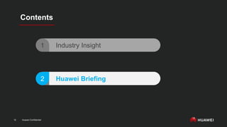 Huawei Confidential
10
Contents
Industry Insight
1
Huawei Briefing
2
 