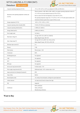 Huawei Access Switch   CloudEngine S5735 L8T4S A V2