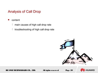 Monitoring Call Drop Rates Huawei case analysis call drop | PPT