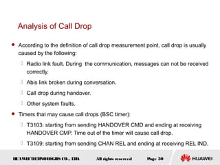 Huawei case analysis call drop | PPT