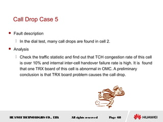 Huawei case analysis call drop | PPT