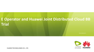 Huawei cloud bb solution introduction | PDF