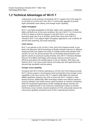 Wi Fi Paper.pdf Huawei CloudCampus Network Wi-Fi 7 Technology White Paper.pdf