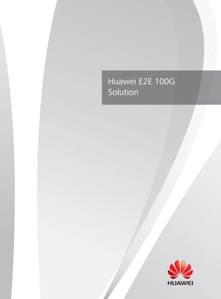 Huawei E2E 100G
Solution
 