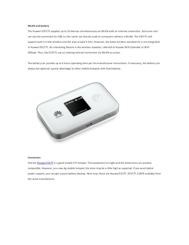 Huawei e5577c аккумулятор