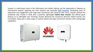 Huawei On-grid Solar Inverters | PPTX
