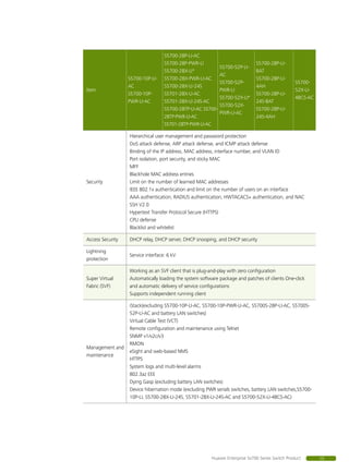 Li Switch Huawei s5700 li switch datasheet | PDF