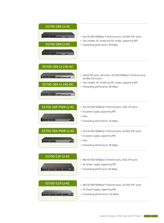 Li Switch Huawei s5700 li switch datasheet | PDF