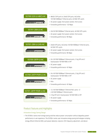 Mpps Design Huawei s5700 li switch datasheet | PDF