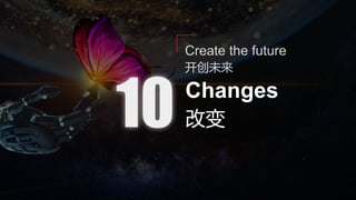 改变
Changes
Create the future
开创未来
 