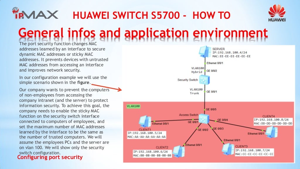 Huawei Switch How To Configuring port security