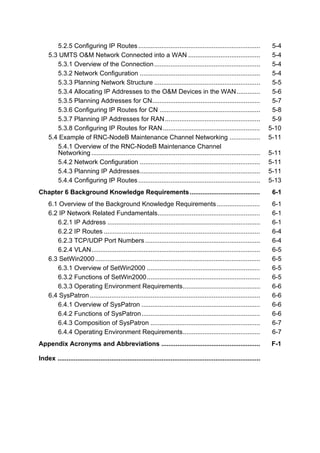 Huawei umts o&m planning and configuration | PDF