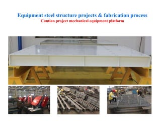 Equipment steel structure projects & fabrication process
Cuntian project mechanical equipment platform
 