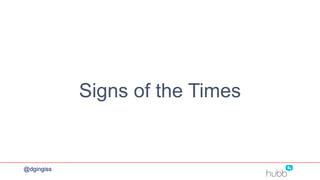 Signs of the Times
@dgingiss
 