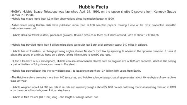 What was the solution to the hubble problem? image