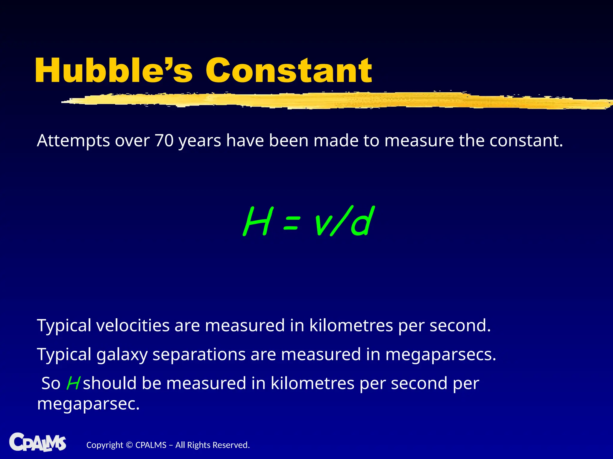 hubbles law introduction powerpoint for earth/space science | PPTX