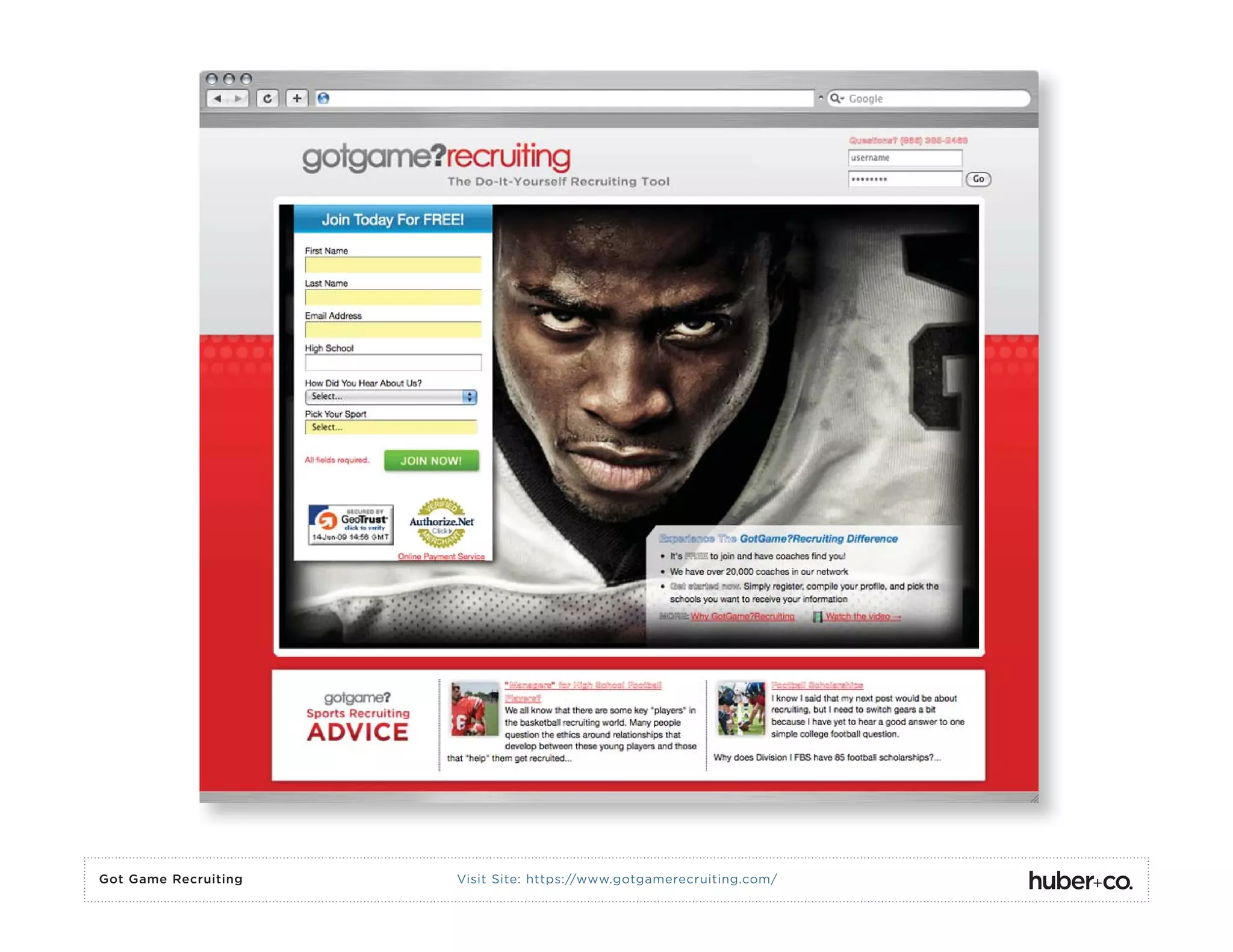 Huber And Co Website Portfolio (2009)