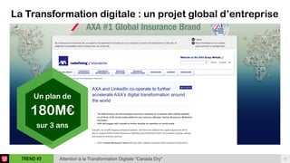 21TREND #3 Attention à la Transformation Digitale “Canada Dry"
Un plan de 
180M€
sur 3 ans
La Transformation digitale : un projet global d’entreprise
 
