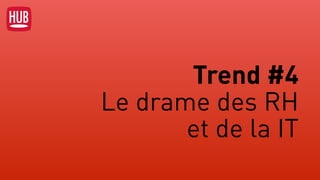 Trend #4  
Le drame des RH  
et de la IT
 