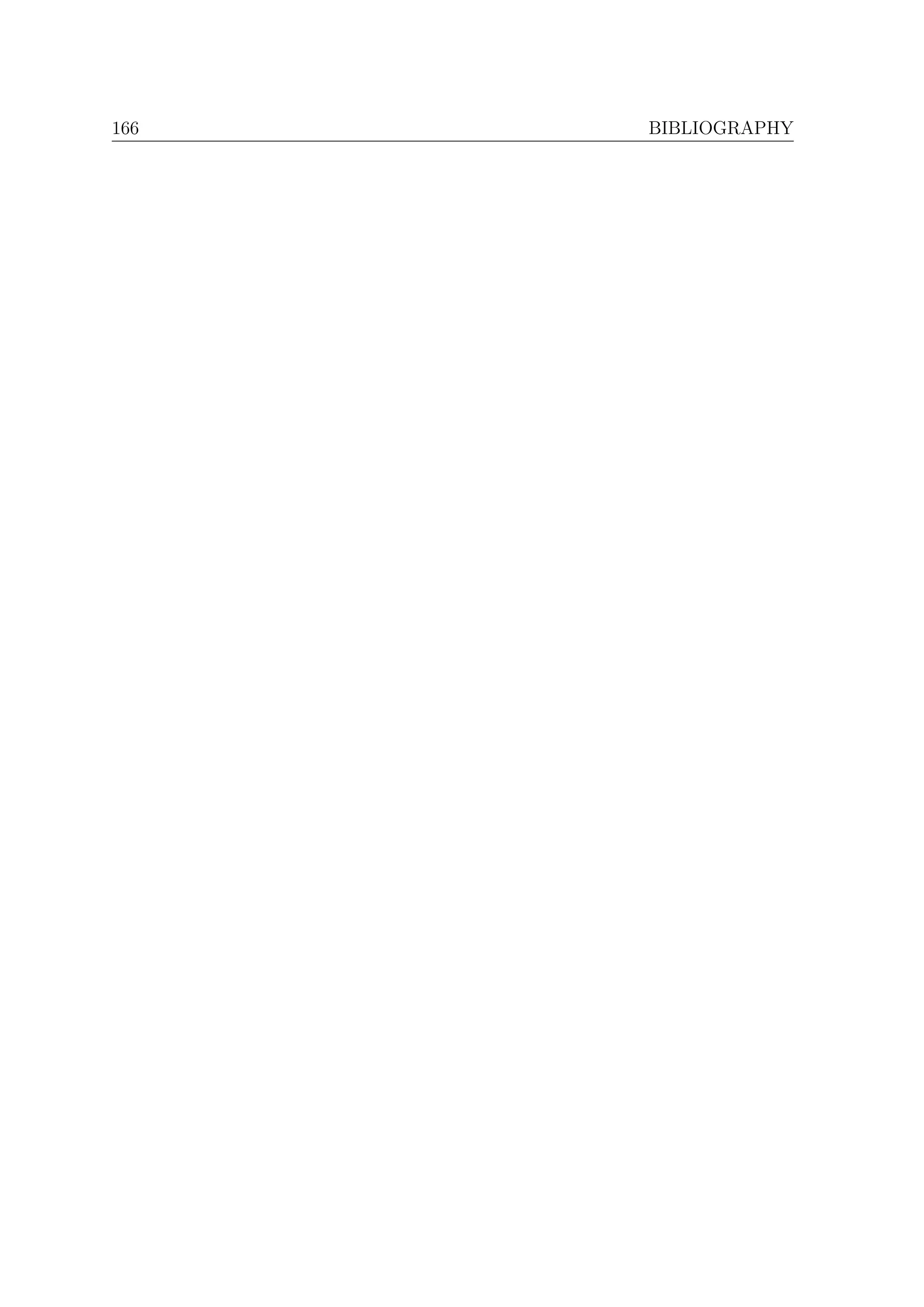166   BIBLIOGRAPHY
 