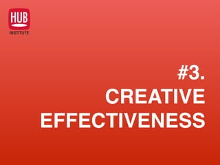 #3. 
CREATIVE
EFFECTIVENESS
 