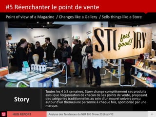 Analyse des Tendances du NRF BIG Show 2016 à NYCHUB REPORT
Point of view of a Magazine / Changes like a Gallery / Sells th...